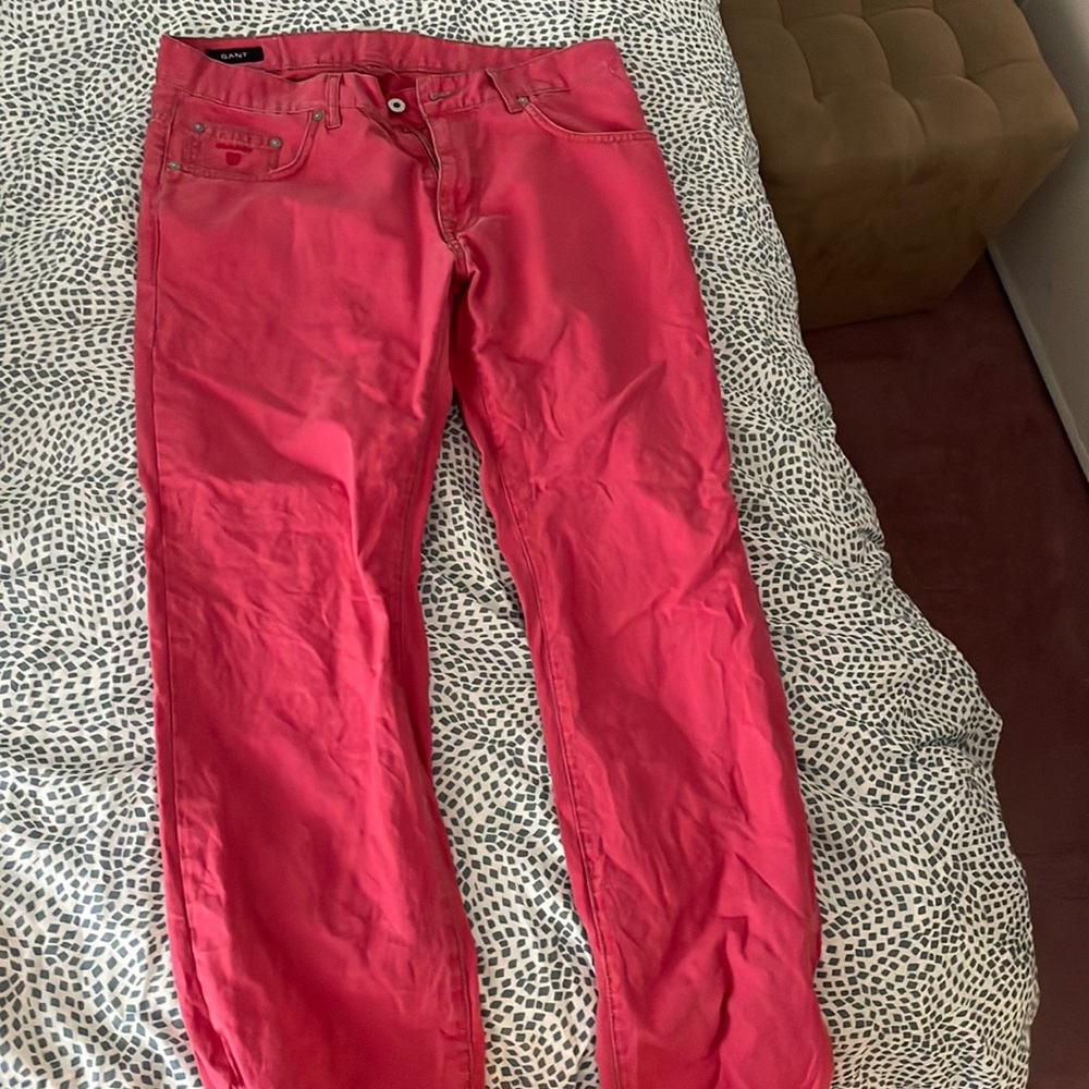 Gant Pink Regular Fit Pants 34/32